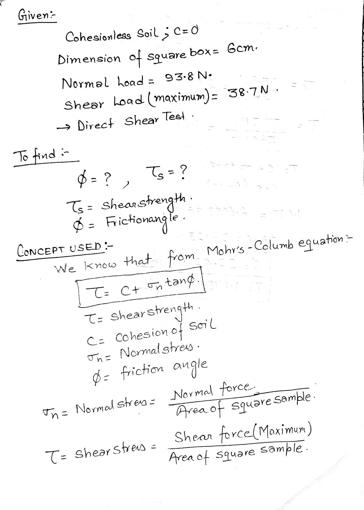 Civil Engineering homework question answer, step 1, image 1